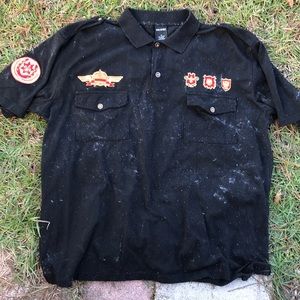 90’s Royal Republic embroidery polo Sz XL